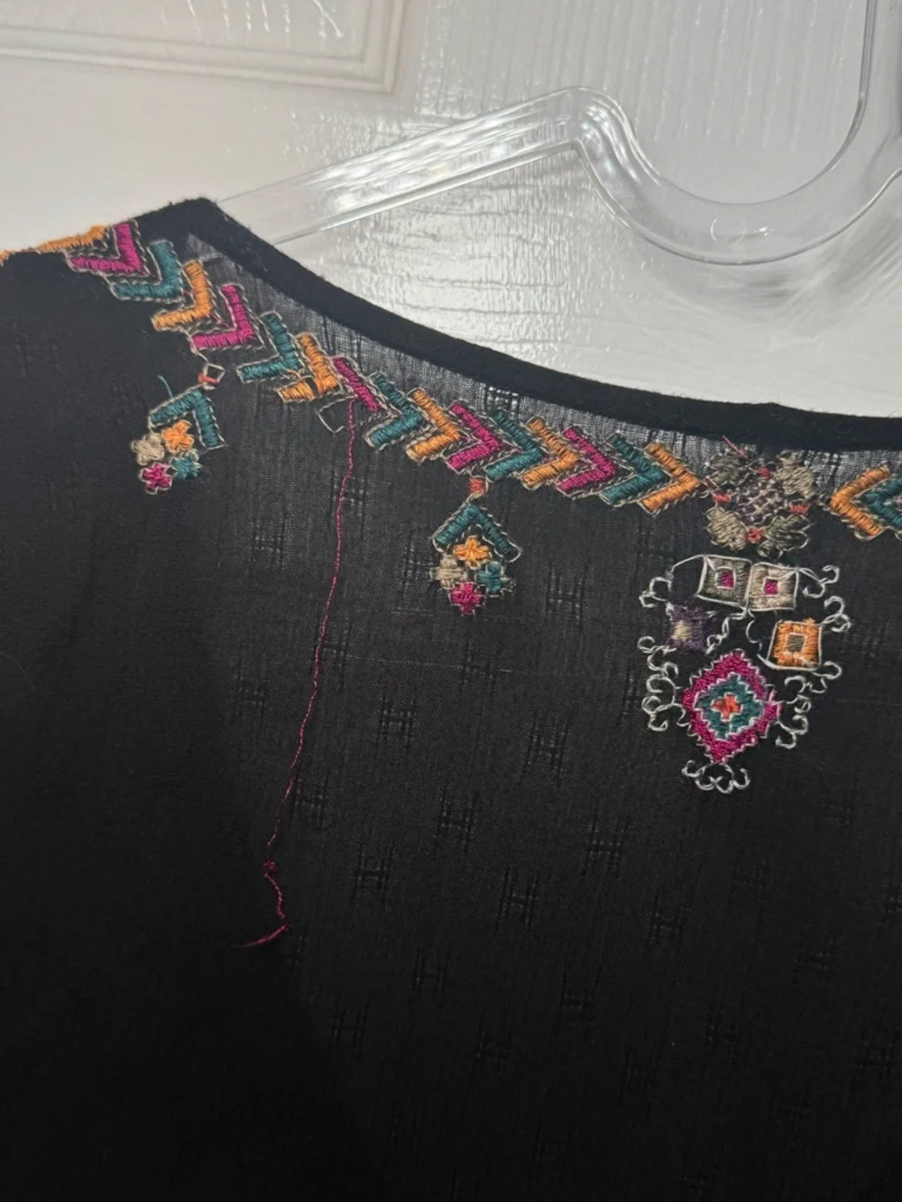 ▪️🌷 Free People Arianna Tunic embroidered blouse boho flowy top mini dress 🌷▪️ - Picture 7 of 7